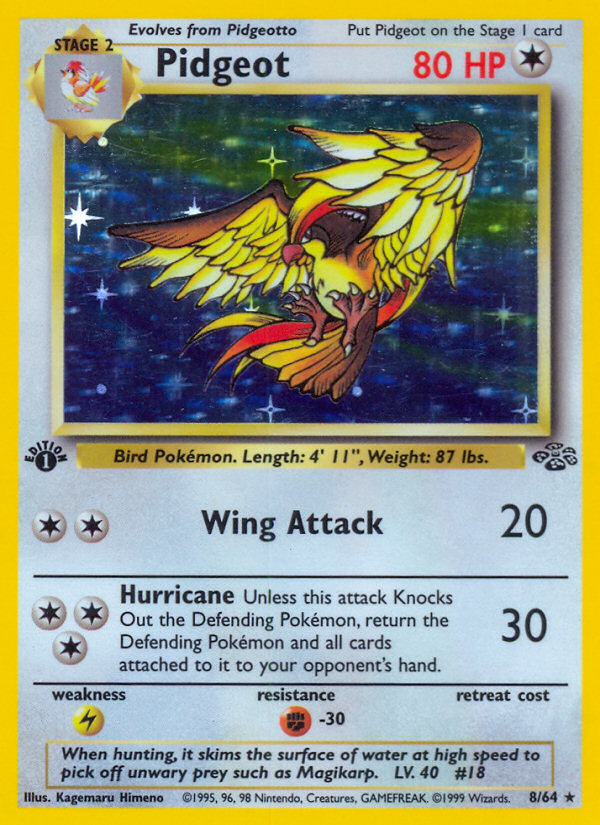 Pidgeot - Jungle - #8 (1st Edition)