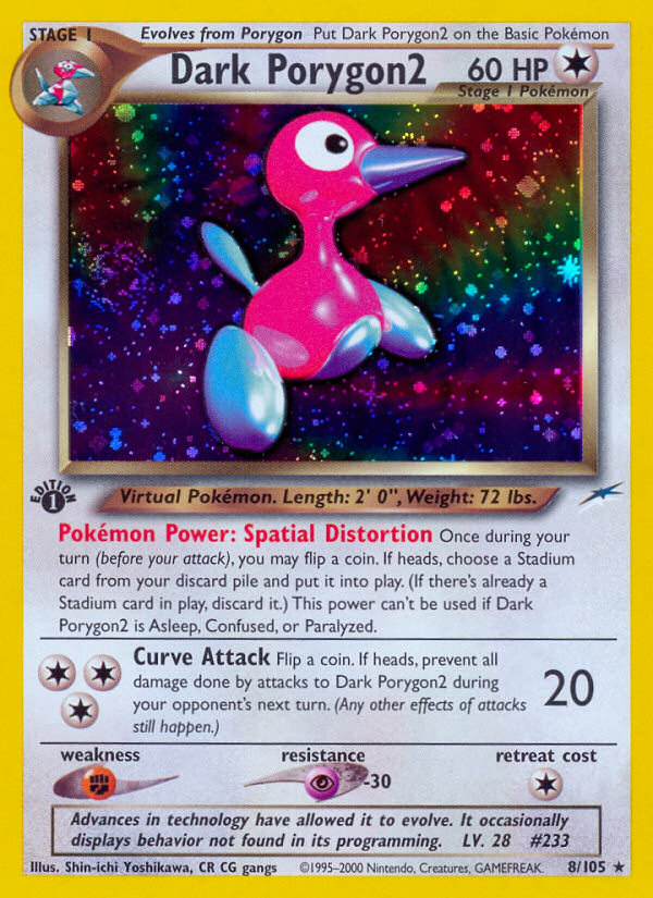 Dark Porygon2 - Neo Destiny - #8 (1st Edition)