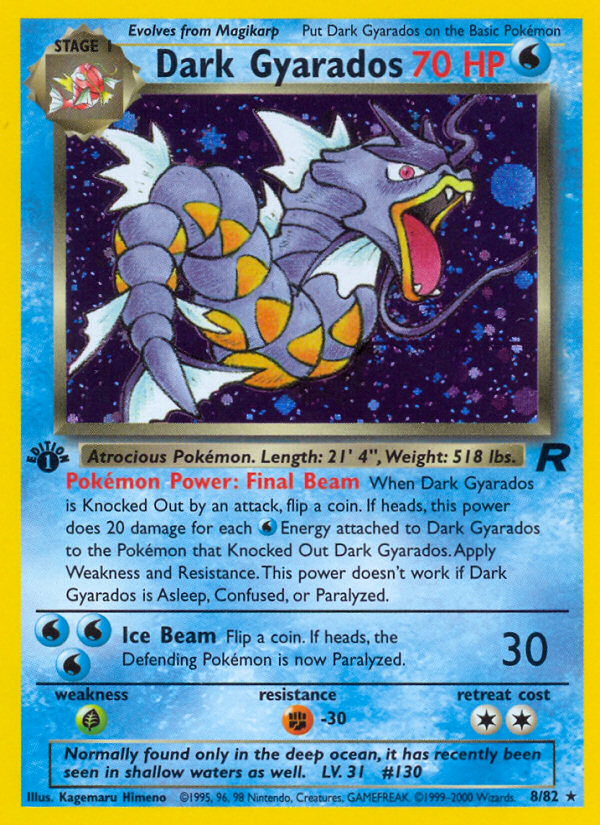 Dark Gyarados - Team Rocket - #8 (1st Edition)