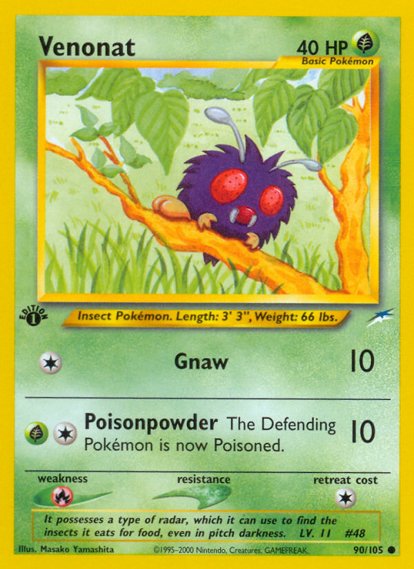 Venonat - Neo Destiny - #90 (1st Edition)