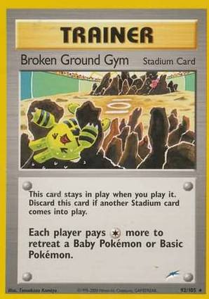 Broken Ground Gym - Neo Destiny - #92