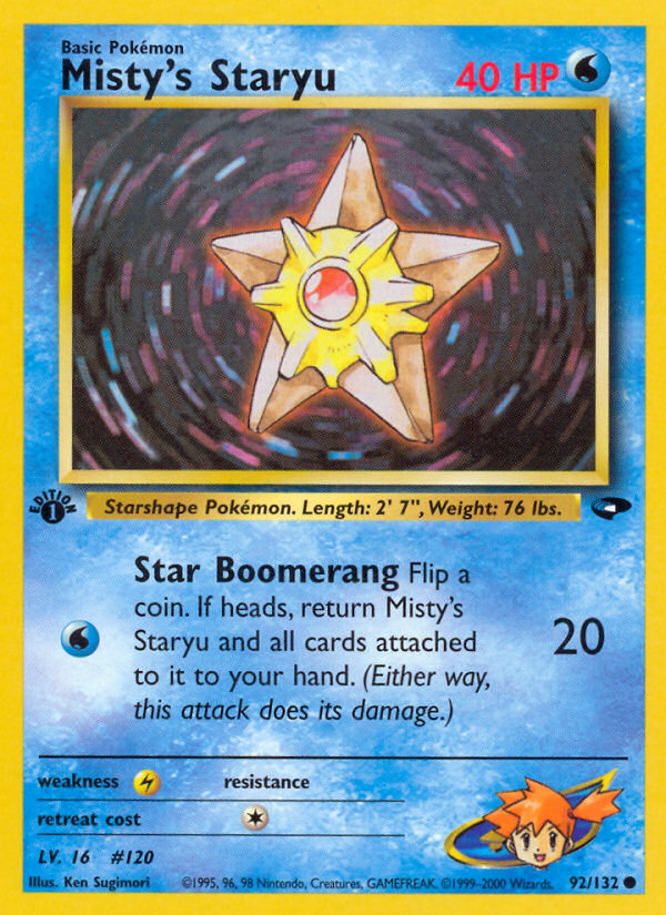 Misty's Staryu - Gym Challenge - #92 (1st Edition)