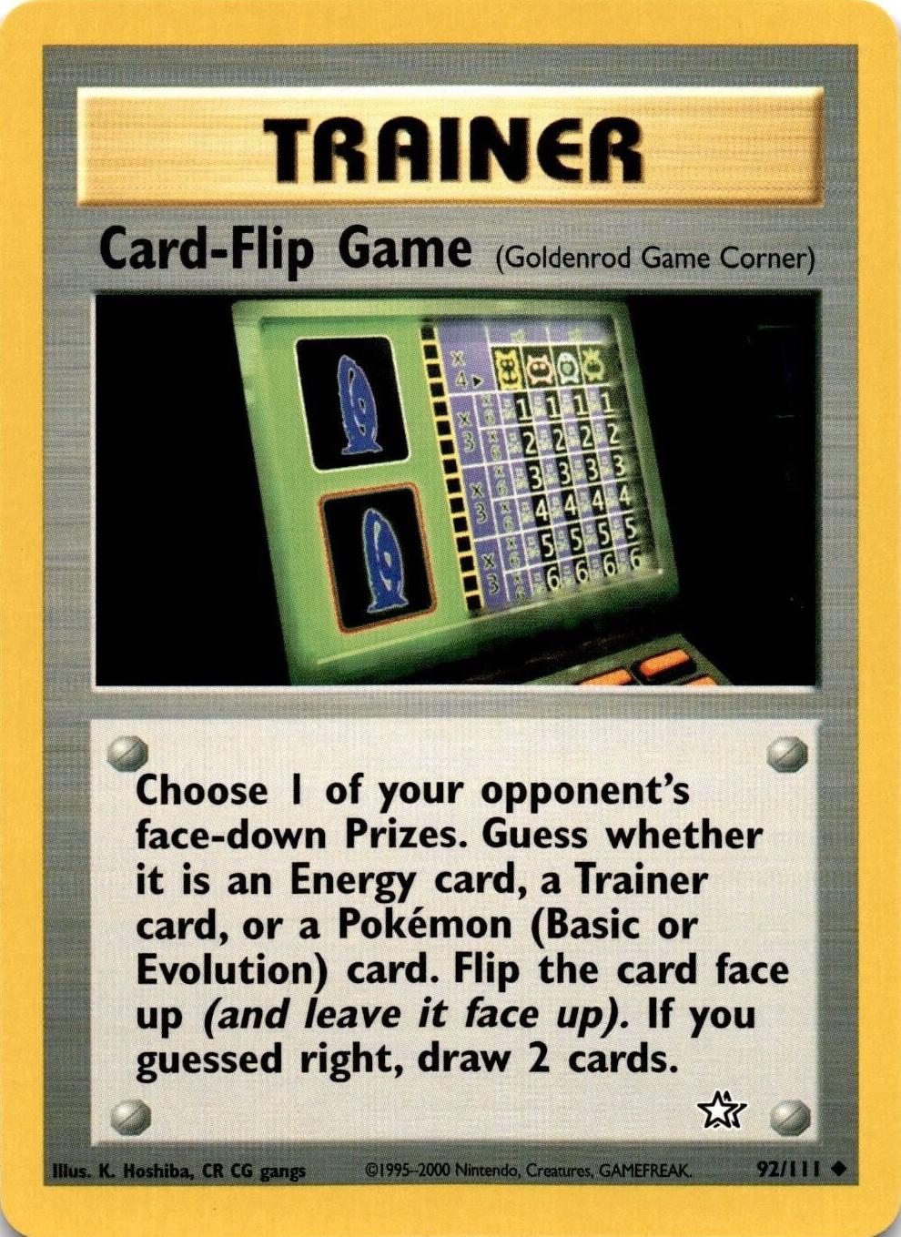 Card Flip Game - Neo Genesis - #92