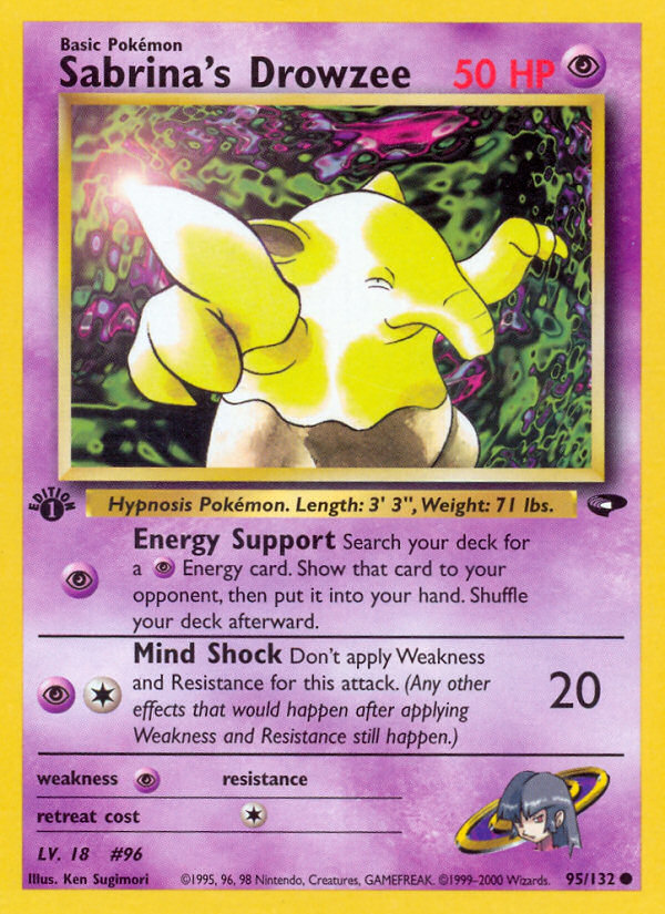 Sabrina's Drowzee - Gym Challenge - #95 (1st Edition)