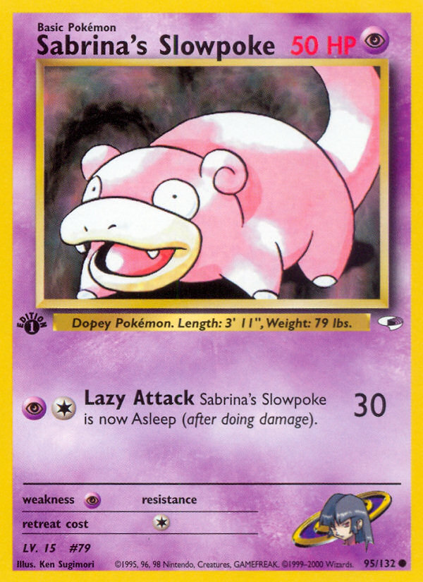 Sabrina's Slowpoke - Gym Heroes - #95 (1st Edition)