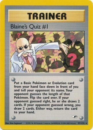 Blaine's Quiz #1 - Gym Heroes - #97