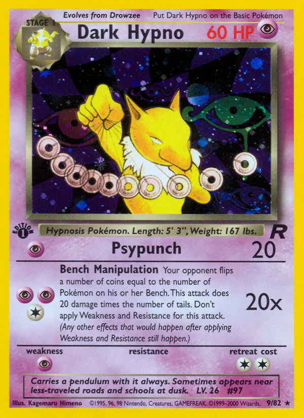 Dark Hypno - Team Rocket - #9 (1st Edition)
