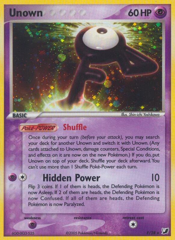 Unown (F) - EX Unseen Forces - #F