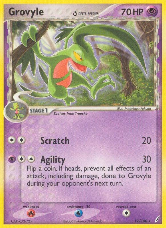 Grovyle (Delta Species) - EX Crystal Guardians - #19