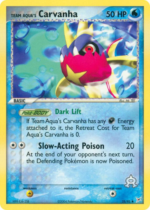 Team Aqua's Carvanha - EX Team Magma vs Team Aqua - #25