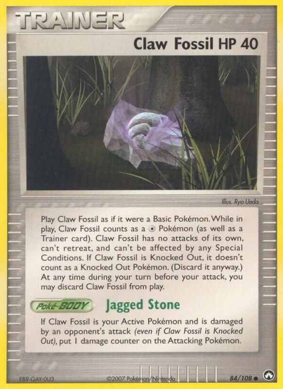 Claw Fossil - EX Power Keepers - #84