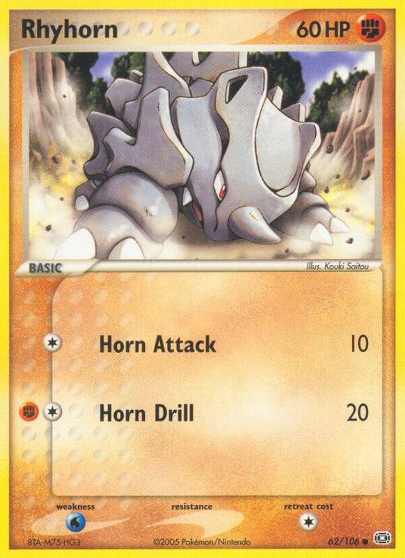 Rhyhorn - EX Emerald - #62