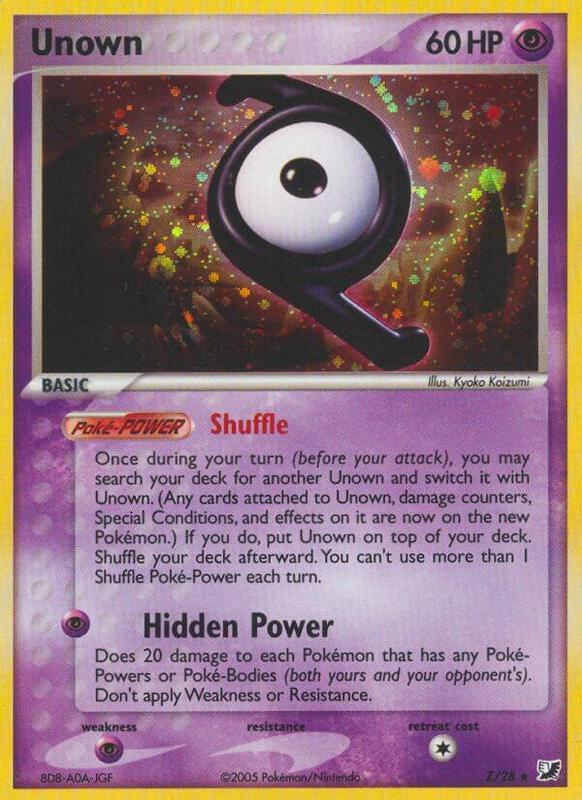 Unown (Z) - EX Unseen Forces - #Z