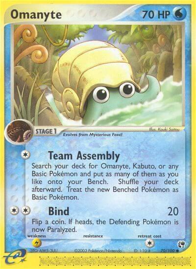 Omanyte - EX Sandstorm - #70