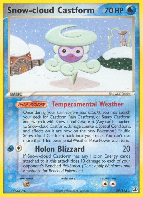 Snow-cloud Castform - EX Delta Species - #29