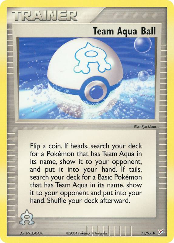 Team Aqua Ball - EX Team Magma vs Team Aqua - #75