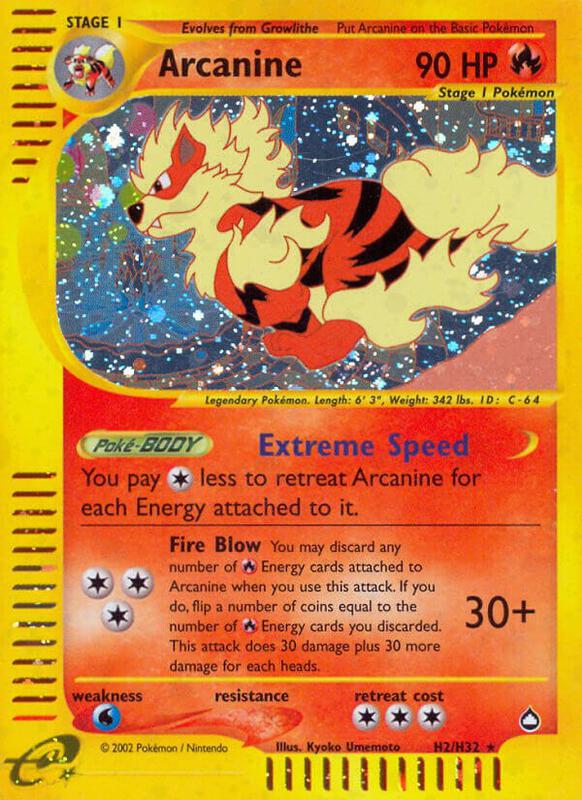 Arcanine - Aquapolis - #H2