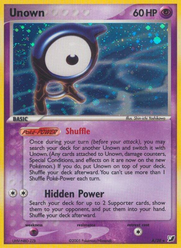 Unown (A) - EX Unseen Forces - #A