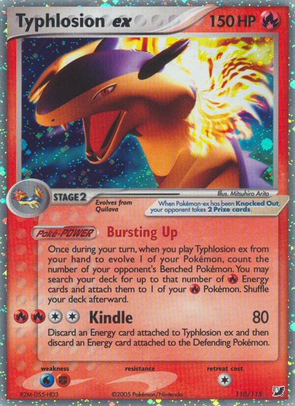 Typhlosion ex - EX Unseen Forces - #110