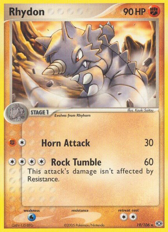 Rhydon - EX Emerald - #19