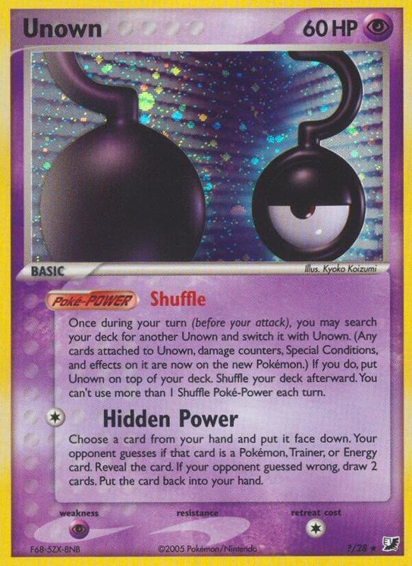 Unown (?) - EX Unseen Forces - #?