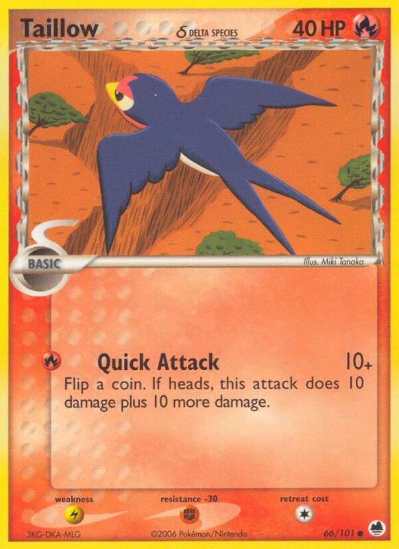 Taillow (Delta Species) - EX Dragon Frontiers - #66