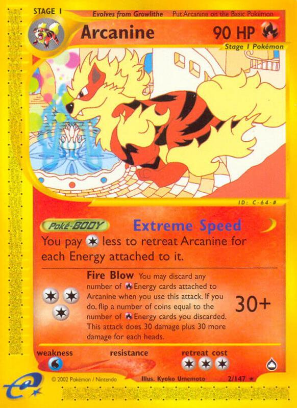 Arcanine - Aquapolis - #2