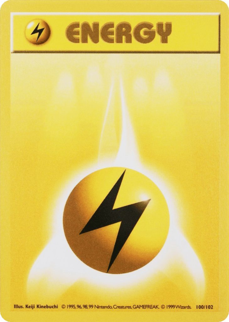 Lightning Energy - Base Set - #100 (Shadowless)