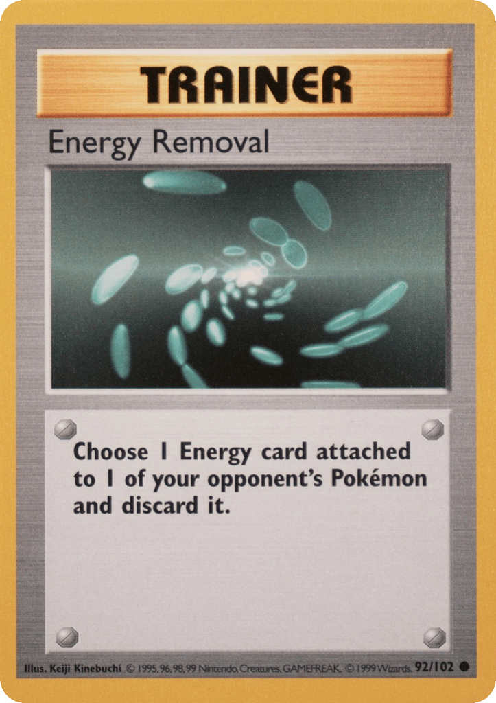 Energy Removal - Base Set - #92 (Shadowless)