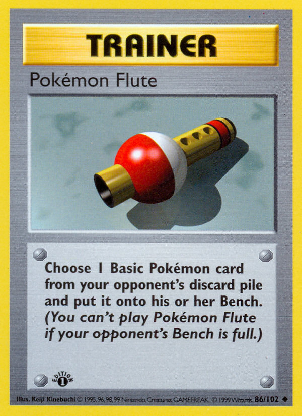 Pokémon Flute - Base Set - #86 (1st Edition)