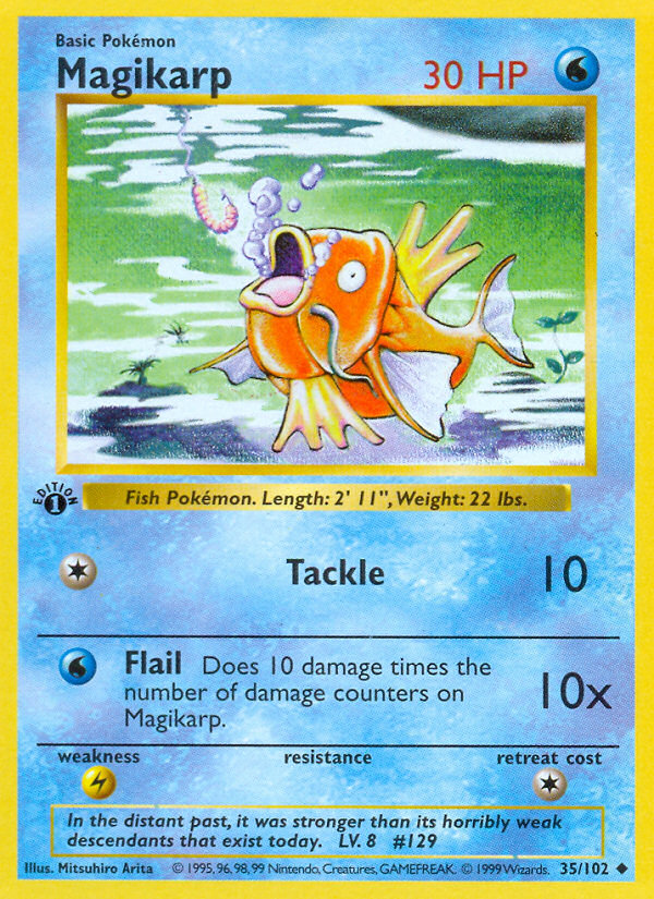 Magikarp - Base Set - #35 (1st Edition)