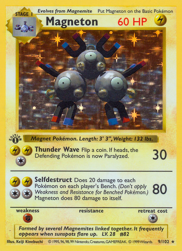 Magneton - Base Set - #9 (1st Edition)