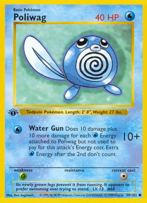 Poliwag - Base Set - #59 (1st Edition)
