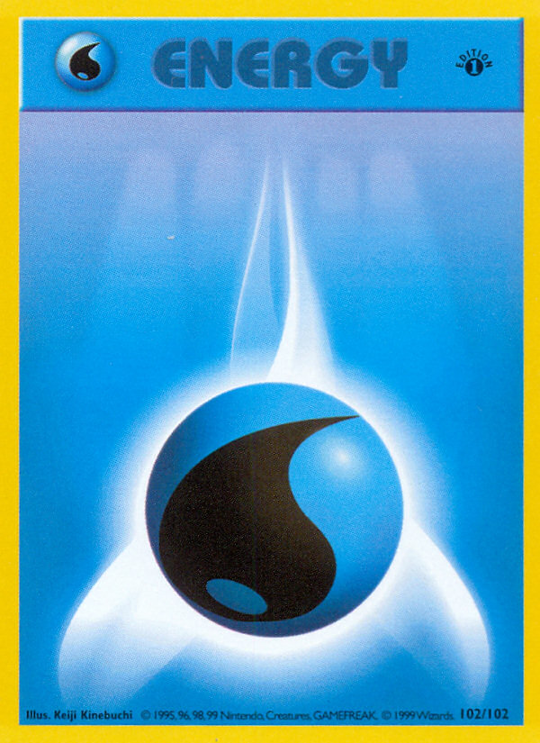Water Energy - Base Set - #102 (1st Edition)