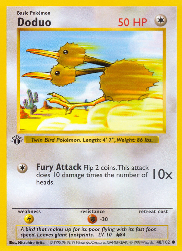 Doduo - Base Set - #48 (1st Edition)