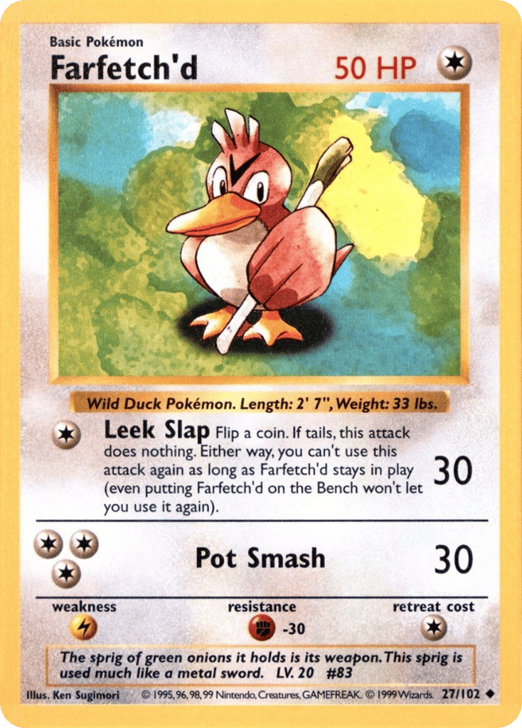 Farfetch'd - Base Set - #27 (Shadowless)