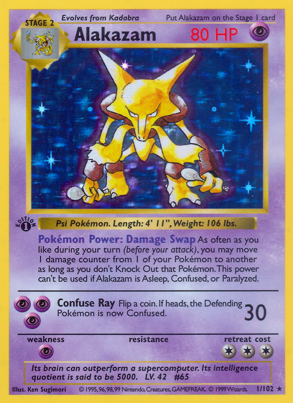 Alakazam - Base Set - #1 (1st Edition)