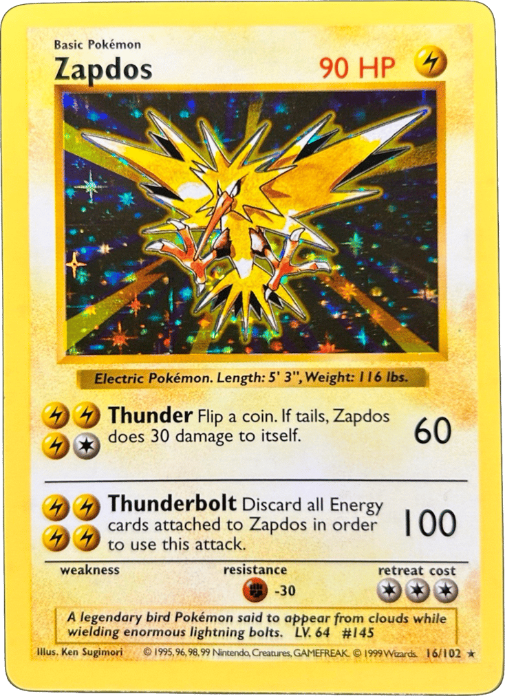 Zapdos - Base Set - #16 (Shadowless)
