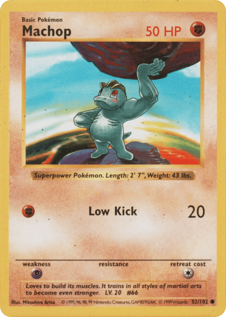 Machop - Base Set - #52 (Shadowless)