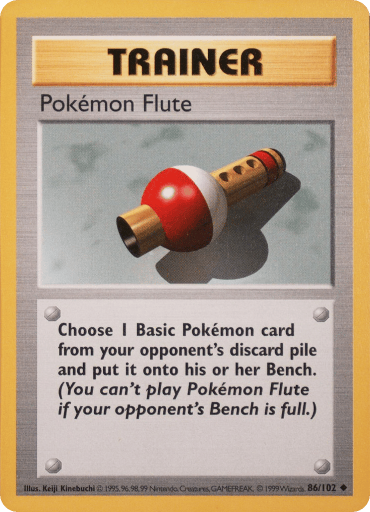 Pokémon Flute - Base Set - #86 (Shadowless)