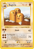 Dugtrio - Base Set - #19 (Shadowless)