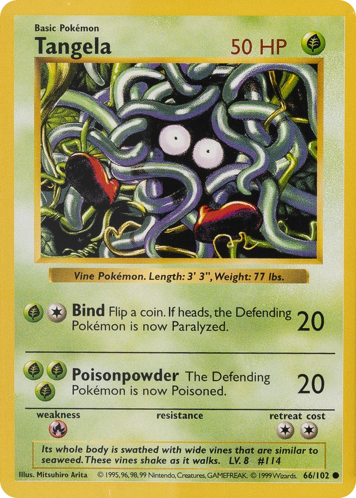 Tangela - Base Set - #66 (Shadowless)