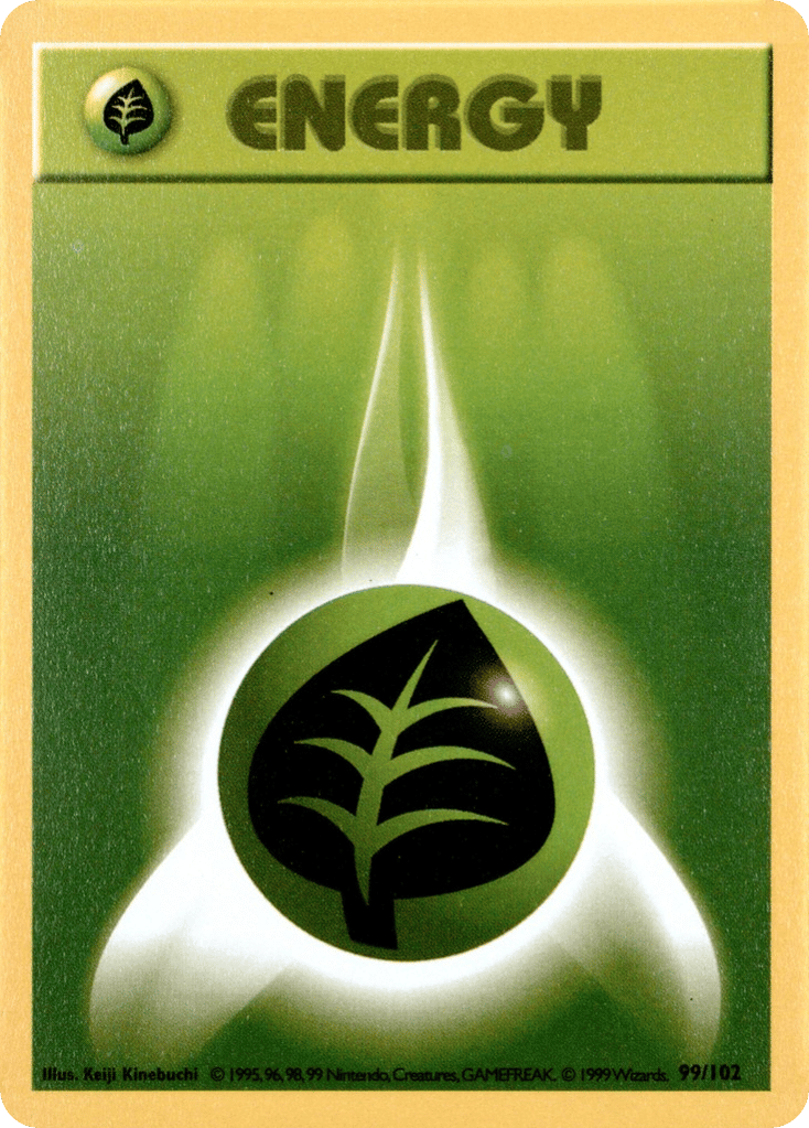 Grass Energy - Base Set - #99 (Shadowless)