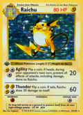 Raichu - Base Set - #14 (1st Edition)