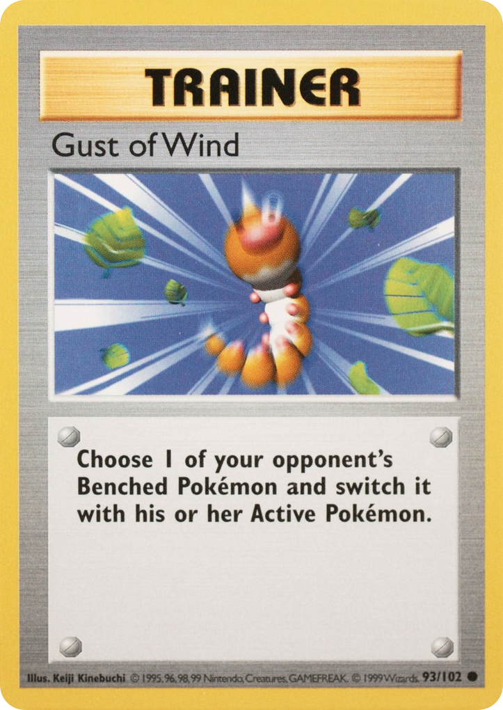 Gust of Wind - Base Set - #93 (Shadowless)