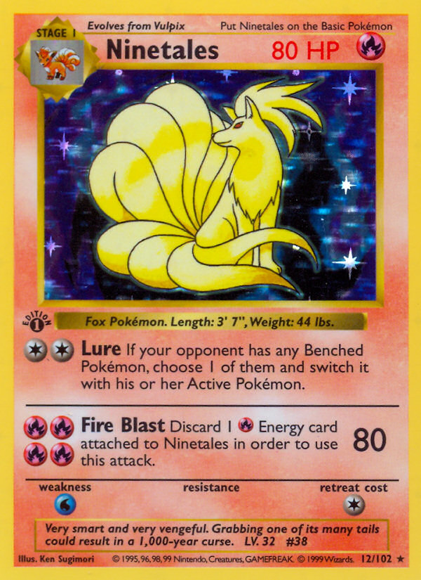Ninetales - Base Set - #12 (1st Edition)