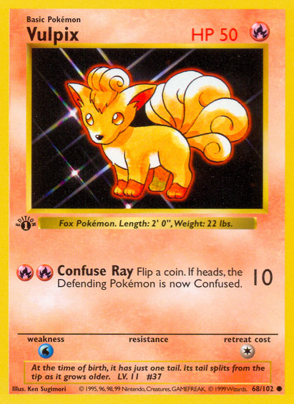 Vulpix - Base Set - #68 (1st Edition)