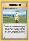 Pokémon Breeder - Base Set - #76 (Shadowless)