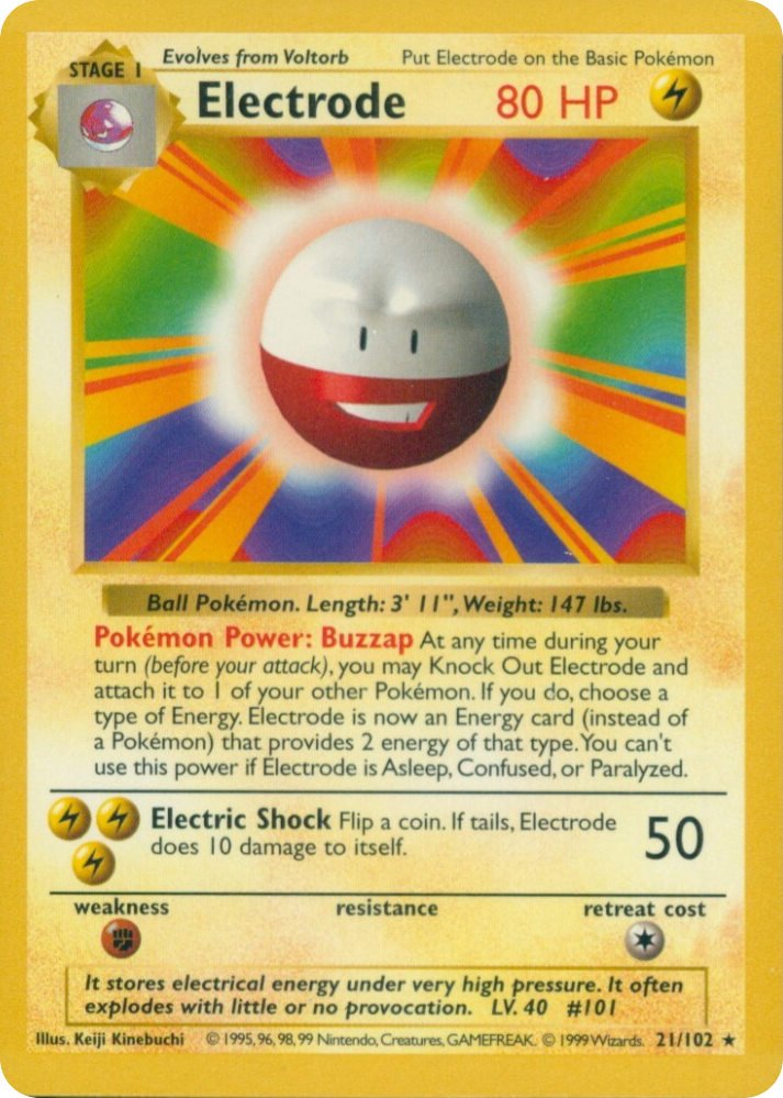 Electrode - Base Set - #21 (Shadowless)