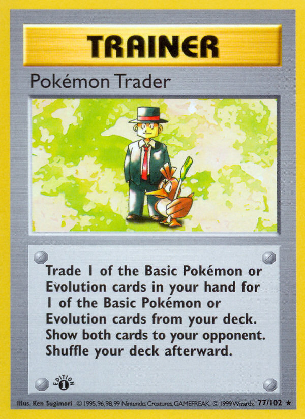 Pokémon Trader - Base Set - #77 (1st Edition)